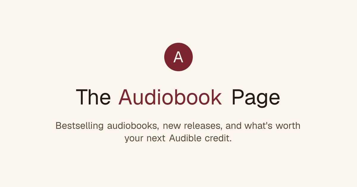 Audiobook Reviews & New Releases | The Audiobook Page